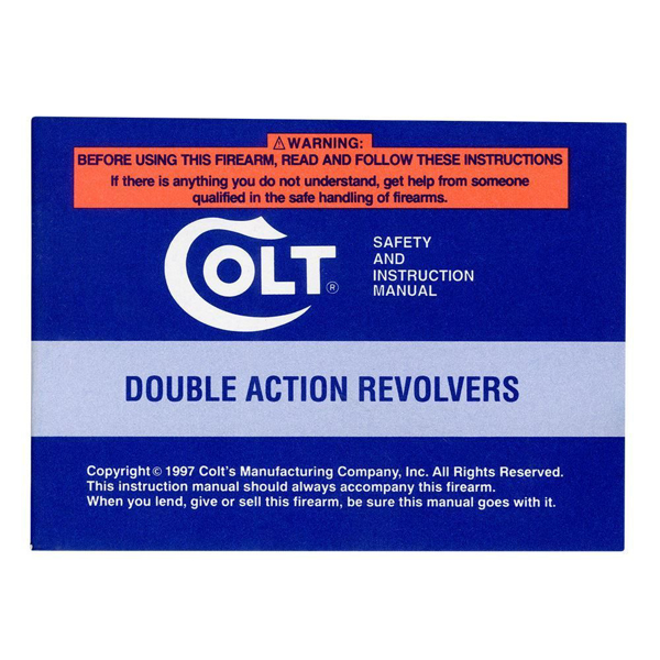 Colt Double Action Revolvers Manual