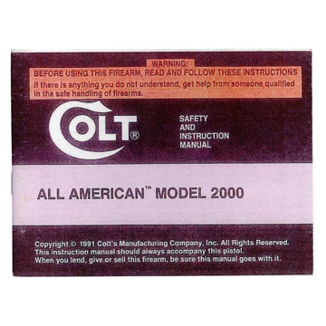 All American Model 2000 Manuals