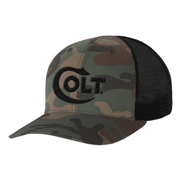 Woodland Camo Hat with black colt logo