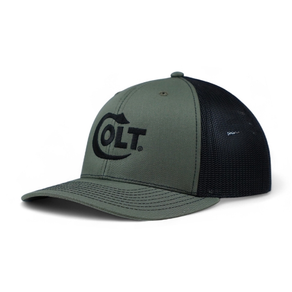 Colt Rivet Hat from front quarter showing black mesh